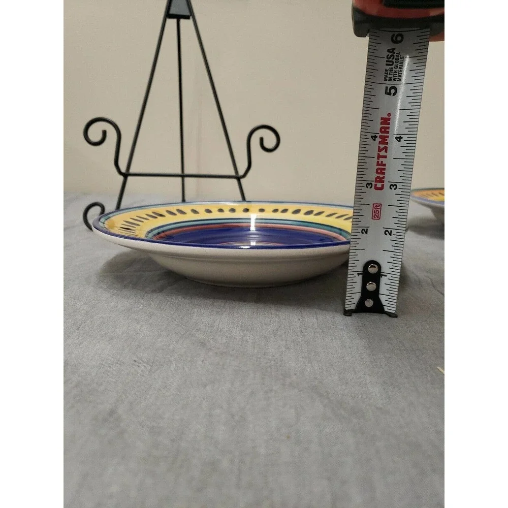 Pier 1 ITALIAN SWIRL Rimmed 9-1/2